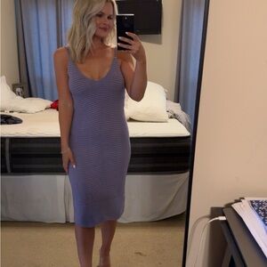 Chic Lavender Knit Dress